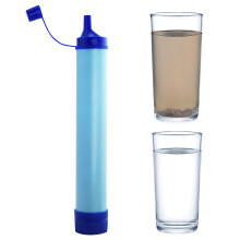 Portable Straw Water Filter 0.1μm 2 Stage Reusable Squeeze Pouch