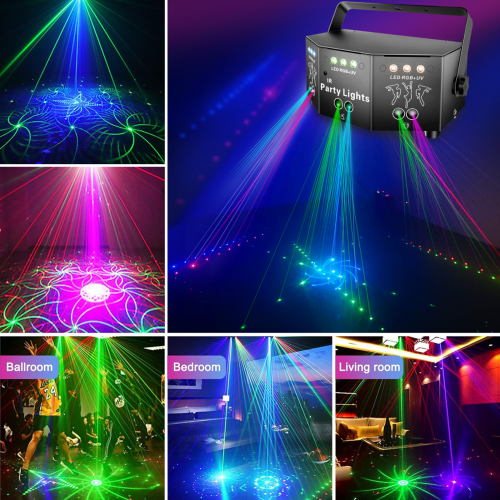 Full Color Beam Stage Light 64 Patterns Auto/Sound/DMX Control 2