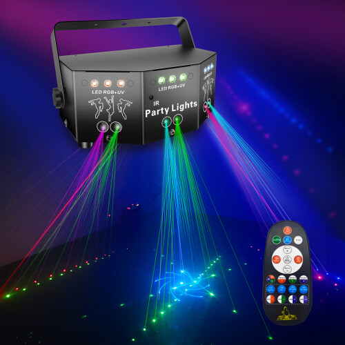Full Color Beam Stage Light 64 Patterns Auto/Sound/DMX Control 1