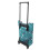 Retractable Handle Blue Daisy High Load ABS Waterproof Cart Wheels 4