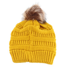Knitted Hat Simple Stylish Thick Woolen Winter Autumn Hat