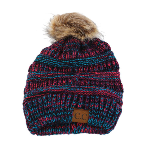 Knitted hat simple stylish thick woolen winter autumn hat