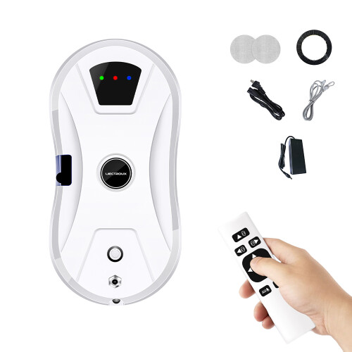 Window Cleaning Robot 2800PA Suction Remote Control 30ml Tank