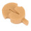 8Pcs Adjustable Rubber Violin Mute Silencers Brown Practice Accessories 4
