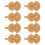 8Pcs Adjustable Rubber Violin Mute Silencers Brown Practice Accessories 14
