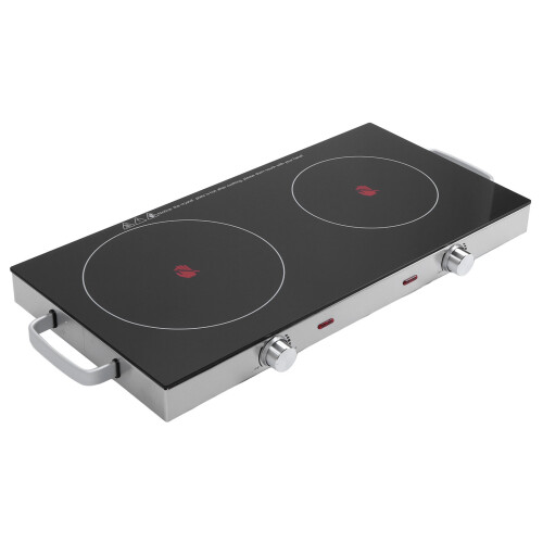 Electric Cooktop 2 Burner 1800+1000W Temperature Control 2