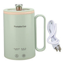 (White) Portable Electric Kettle 300W Auto Off US 110V