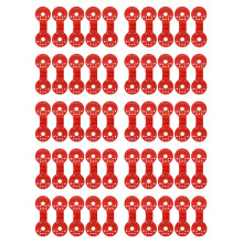 (Green) 50pcs Shade Cloth Clips Round Sun Shade Net Clip Red