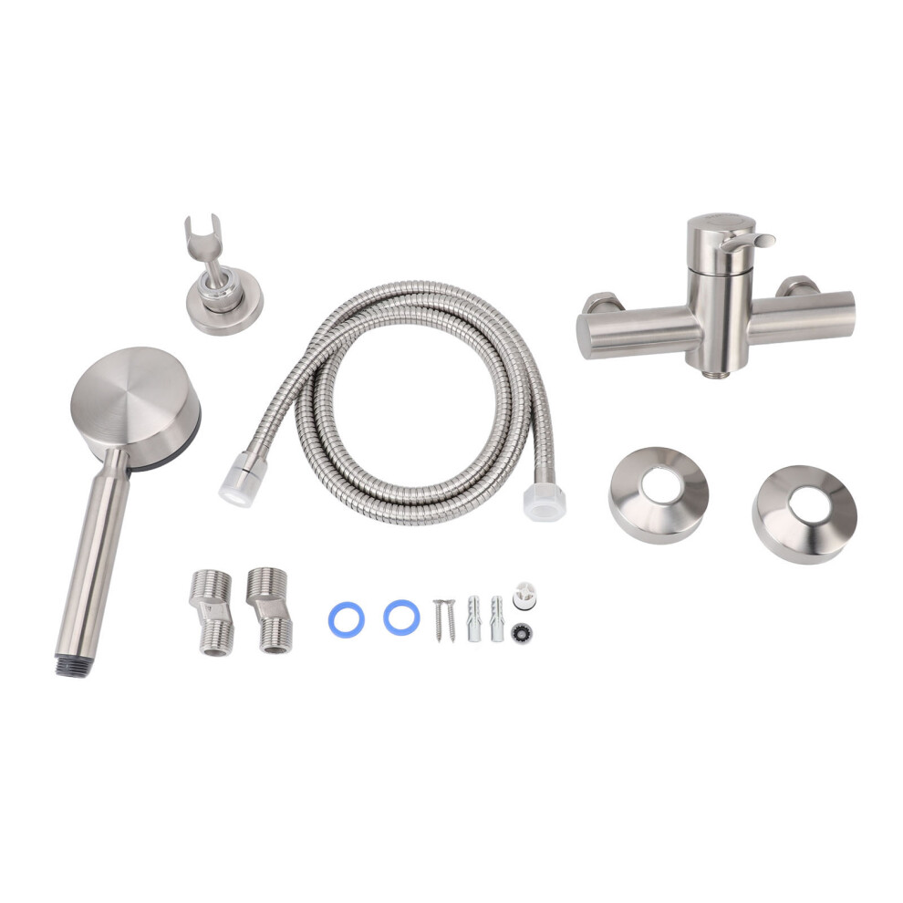 Shower Faucet Set Stainless Steel Water Saving Handheld Rain Combo 685922162939