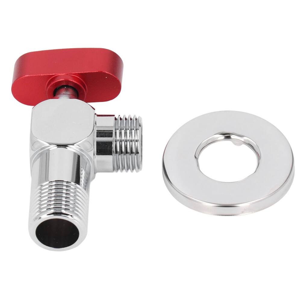 (Red) Copper Angle Stop Valve Rust Proof Water Shut Off Kitchen Bathroom 685922164247
