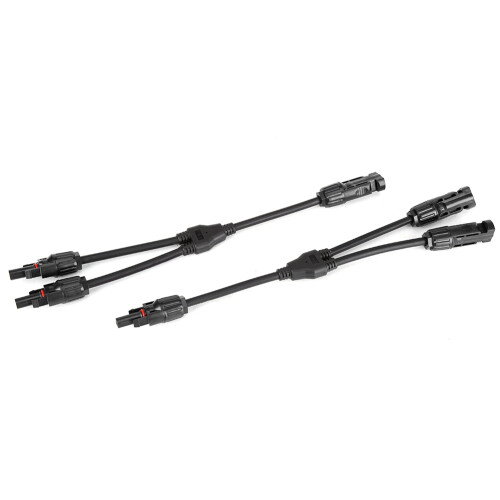 Y Type Solar Panel Extension Cable Set 30A 1.5-6mm² IP67 Black 2