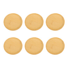 6pcs Wine Glass Charcuterie Topper Coasters Appetizer Plates