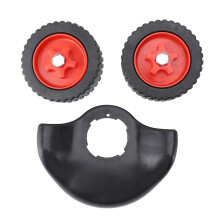 (S 29.5cm) Grass Trimmer Wheels Detachable 33.5cm Hand Push Mower Auxiliary