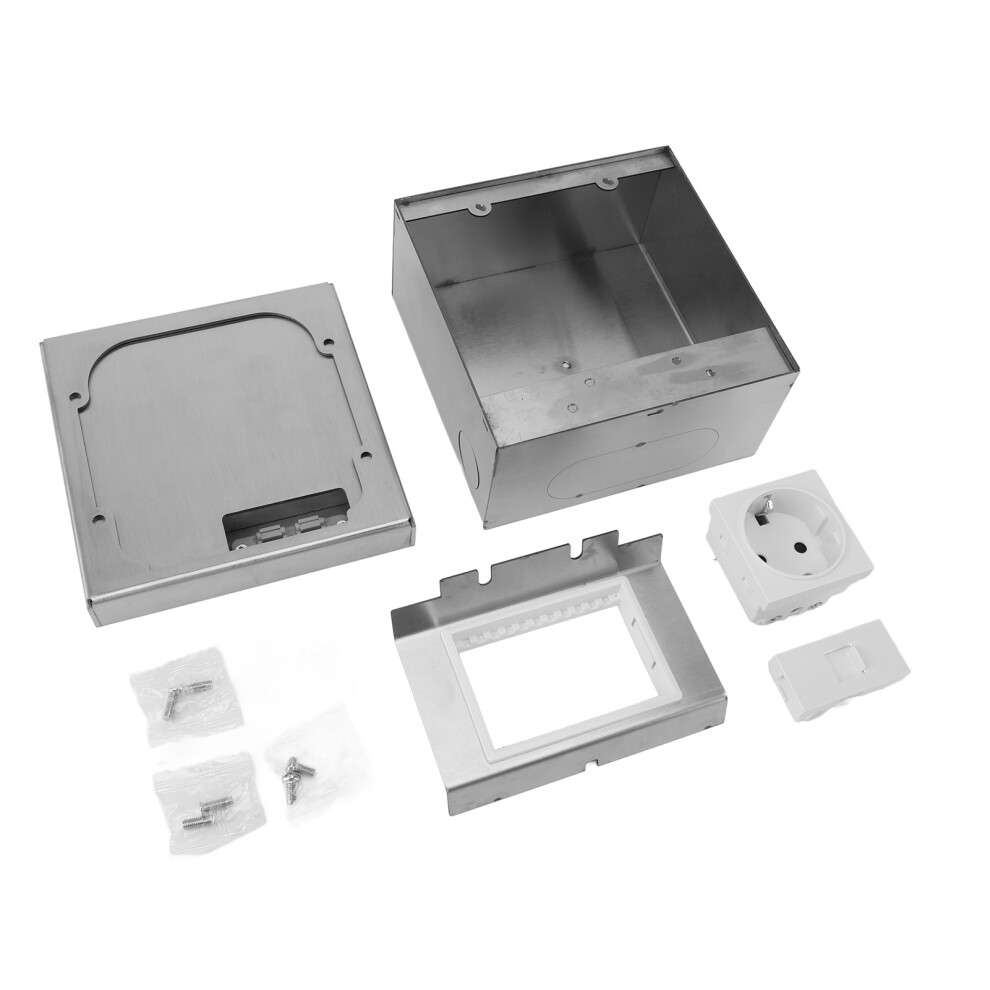 Recessed Floor Outlet Stainless Steel Ip44 Waterproof Kit 685922166661