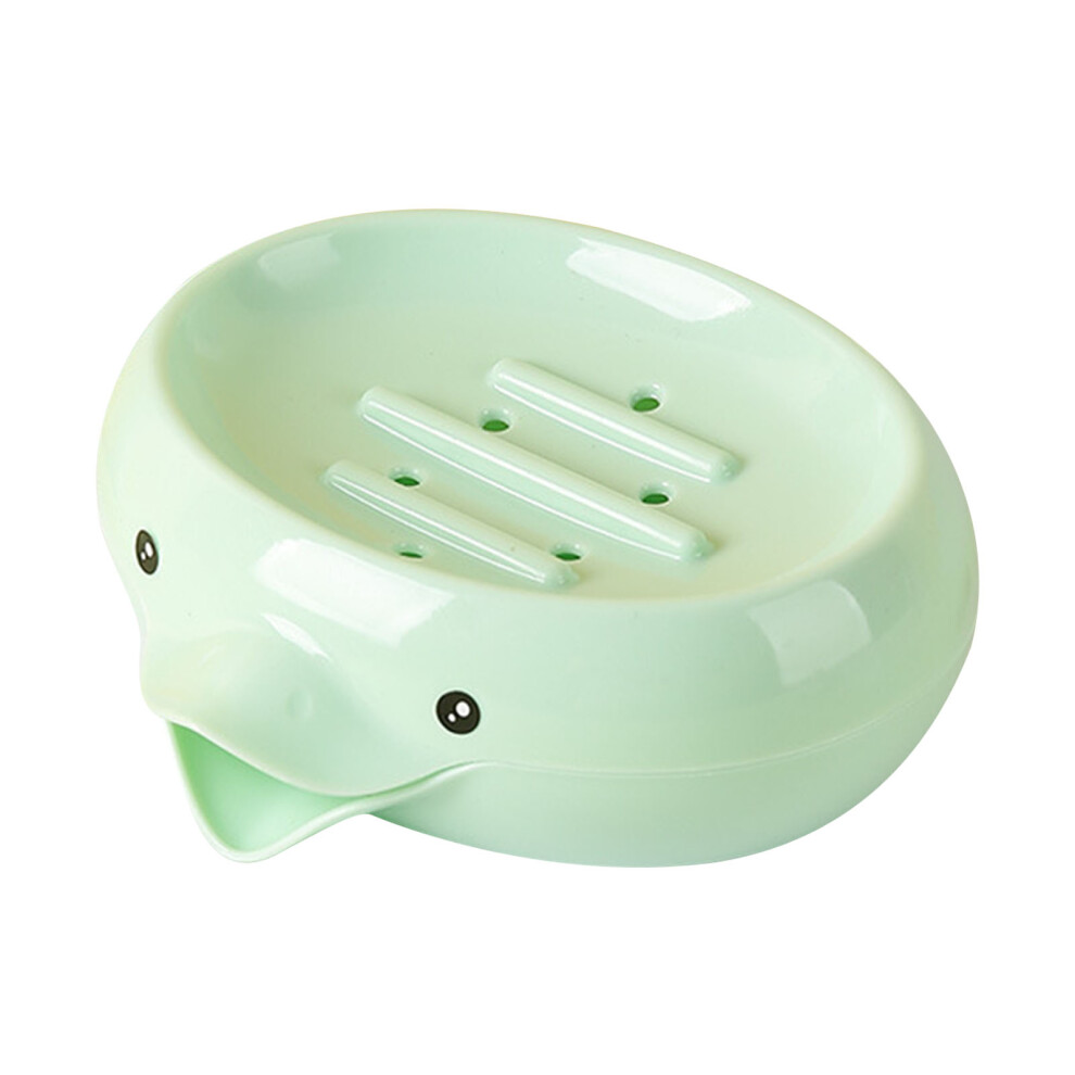 (Light Green) Cute Duck Draining Soap Box Storage Dish Shower Bathroom Light Green-image-OPC-PKYTGF6-NEW