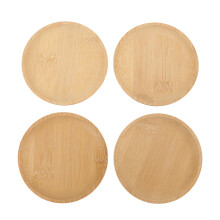 4PCS Wine Glass Charcuterie Topper Bambusoideae Coaster for Party