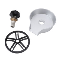 (Silver) Automatic Glass Rinser Stainless Steel Cup Washer Rust Resistant