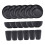 Wheat Straw Tableware Set Plate Dishes Water Cup Bowl Black 3