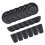 Wheat Straw Tableware Set Plate Dishes Water Cup Bowl Black 5