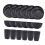 Wheat Straw Tableware Set Plate Dishes Water Cup Bowl Black 2