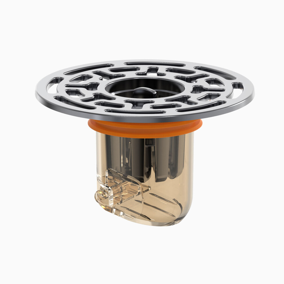 (Red) Floor Drain Sealing Backflow Odor Proof Shower Drain Insert Orange 685922170934