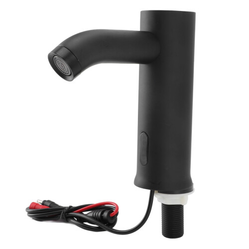 Motion Sensor Faucet Battery Powered Touchless Infrared Black 2