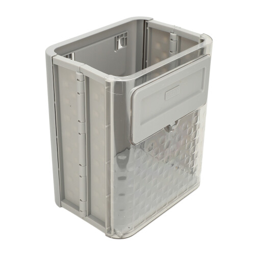 2.4 Gallon Foldable Hanging Trash Can Wall Mounted for RV Bathroom 2