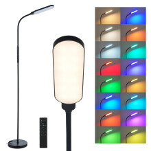 RGBCW LED Floor Lamp Dimmable Touch & Remote Control for Living Room