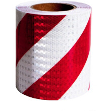 Hoge kwaliteit - 15 cm x 25 m. Hoogwaardige rood-witte waarschuwingstape, waterdicht