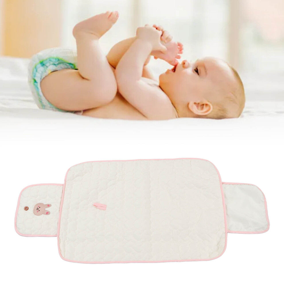 Foldable Waterproof Baby Changing Diaper Mat for Newborns, Cotton