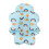 Baby Bath Seat Blue Rainbow, Foldable Soft Support Mat, 57cm 11