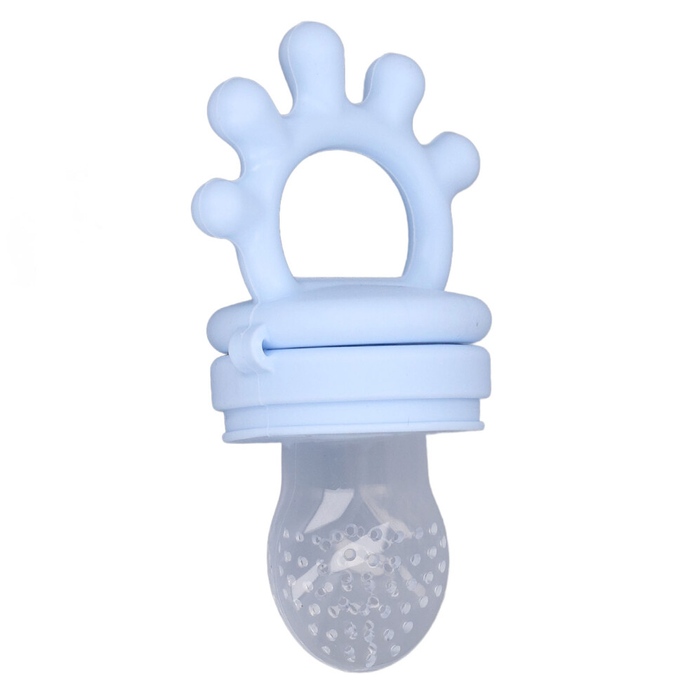 Baby Food Feeder Silicone Vegetable & Fruit Teething Toy, Light/Blue