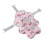 Baby Bath Seat Pink Rainbow, Foldable Soft Support, 57cm 16