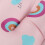 Baby Bath Seat Pink Rainbow, Foldable Soft Support, 57cm 13