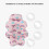 Baby Bath Seat Pink Rainbow, Foldable Soft Support, 57cm 4