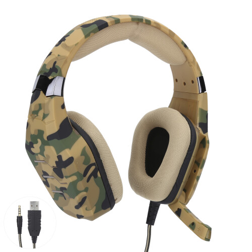 GT88 3.5mm USB Gaming Headset Mic Stereo for PC Mobile