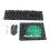 T3 Wireless Gaming Keyboard Mouse Mat Set Black 1