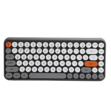(Gray) Ajazz Wireless Keyboard Bluetooth 84 Keys Retro Gray