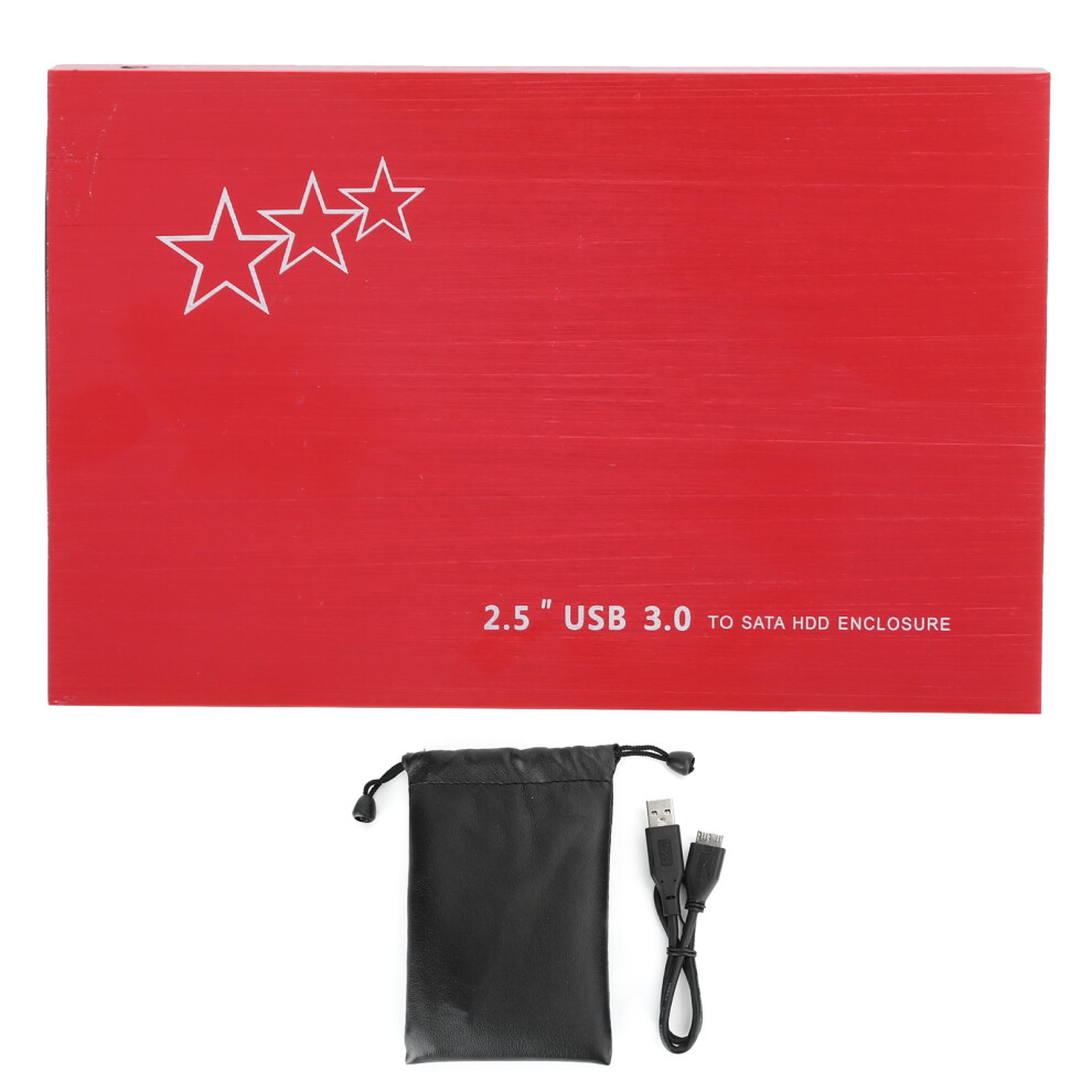 (60G) USB 3.0 2.5in HDD SSD External Case YD0010 Red-image-OPC-PKYTSN9-NEW
