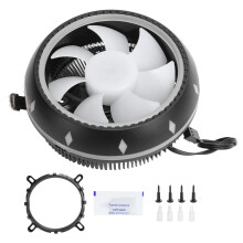 RGB CPU Cooler Silent Heatsink Fan Desktop
