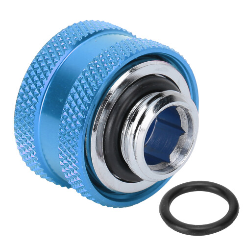 (Red) Quick Twist Connector G1/4 External Thread for Water Cooling Blue