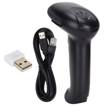 Wireless 1D Barcode Scanner Gun with Receiver for Shops Hospitals