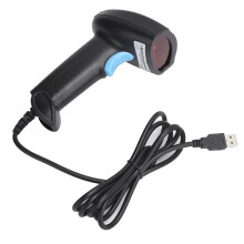 Barcode Scanner Laser Reader Handheld Gun Wired Black