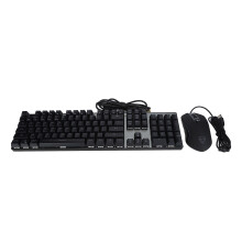 Mechanical Wired Keyboard Mouse Combo 104 Keys RGB Backlit Gaming