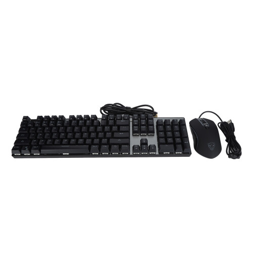 Mechanical Wired Keyboard Mouse Combo 104 Keys RGB Backlit Gaming