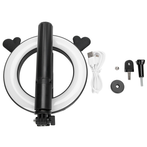 P40D-5 Bluetooth Selfie Stick 6in LED Fill Light Tripod 1