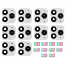(Silver) 10Pcs Camera Lens Cover Sticker for iPhone 11/X/XR/XS Max Silver