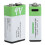 2Pcs 9V Rechargeable Batteries USB 650mah with Data Cable LED 3