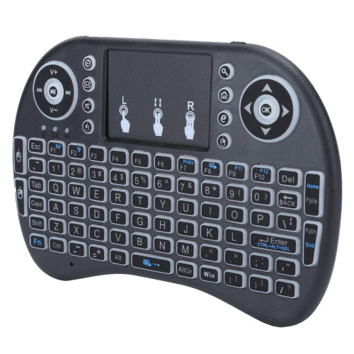 Mini Wireless Keyboard Backlit 2.4GHz Touchpad for PC 1