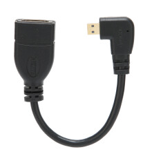 HD Multimedia Adapter Cable 90 Degree Female to Male